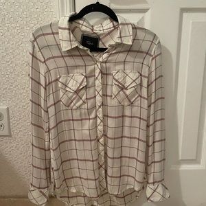Rails long sleeve button down blouse, xs